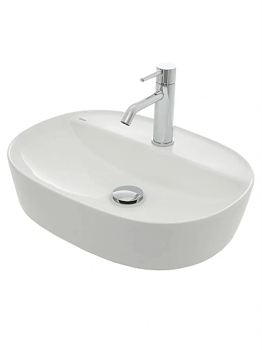 Раковина AQUAme AQM5002 накладная с отверстием под смеситель 505x385x120 Раковина AQUAme AQM5002 накладная с отверстием под смеситель 505x385x120