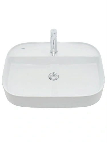 Раковина AQUAme AQM5003 накладная с отверстием под смеситель 610x450x120 Раковина AQUAme AQM5003 накладная с отверстием под смеситель 610x450x120