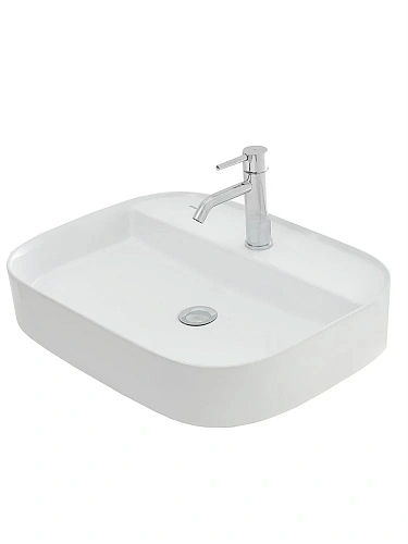 Раковина AQUAme AQM5003 накладная с отверстием под смеситель 610x450x120 Раковина AQUAme AQM5003 накладная с отверстием под смеситель 610x450x120