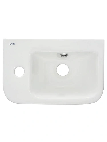 Раковина AQUAme AQM5006L с отверстием под смеситель левая 375х245х135 Раковина AQUAme AQM5006L с отверстием под смеситель левая 375х245х135