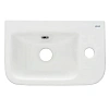 Раковина AQUAme AQM5006R с отверстием под смеситель правая 375х245х135 Раковина AQUAme AQM5006R с отверстием под смеситель правая 375х245х135