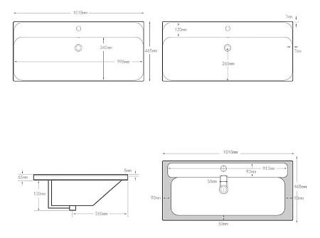 Раковина Aquanet Flash 100 00333270 Раковина Aquanet Flash 100 00333270