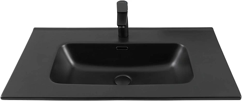 Раковина Aquanet Flat 80 черная матовая 00329255 Раковина Aquanet Flat 80 черная матовая 00329255