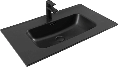 Раковина Aquanet Flat 80 черная матовая 00329255 Раковина Aquanet Flat 80 черная матовая 00329255