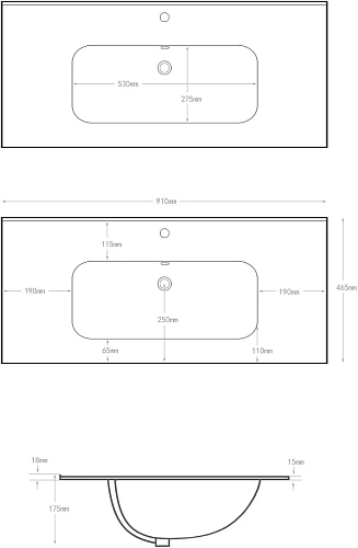 Раковина Aquanet Flat 90 белая 00284029 Раковина Aquanet Flat 90 белая 00284029