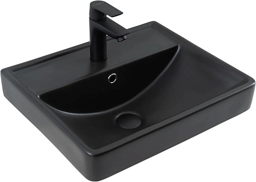 Раковина Aquanet Ирис 50 черная матовая 00329246 Раковина Aquanet Ирис 50 черная матовая 00329246