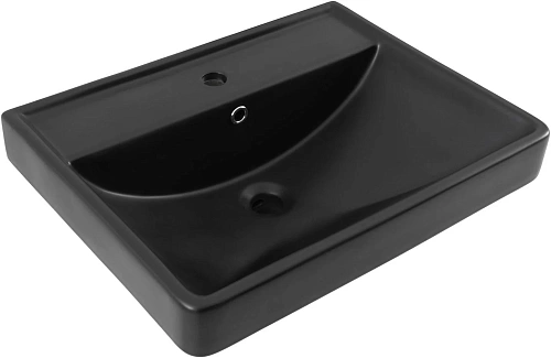 Раковина Aquanet Ирис 60 черная матовая 00329247 Раковина Aquanet Ирис 60 черная матовая 00329247