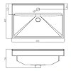 Раковина Aquaton Fest 60 1AX167WBXX000 Раковина Aquaton Fest 60 1AX167WBXX000