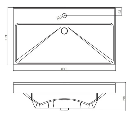 Раковина Aquaton Fest 80 1AX168WBXX000 Раковина Aquaton Fest 80 1AX168WBXX000