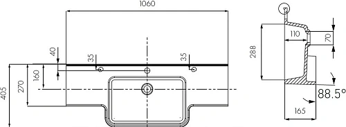 Раковина Aquaton Hotel B 106 1A710131PI010 Раковина Aquaton Hotel B 106 1A710131PI010