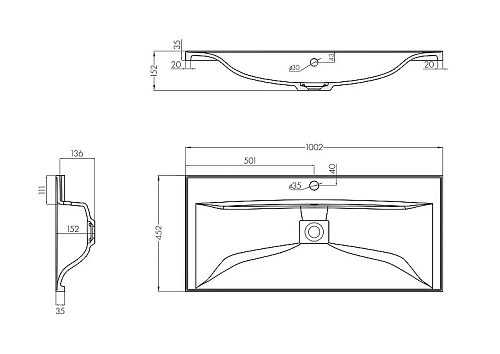Раковина Aquaton Айрис M 1000 1A73273KAG010 Раковина Aquaton Айрис M 1000 1A73273KAG010
