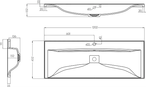 Раковина Aquaton Айрис M 1200 1A73283KAG010 Раковина Aquaton Айрис M 1200 1A73283KAG010