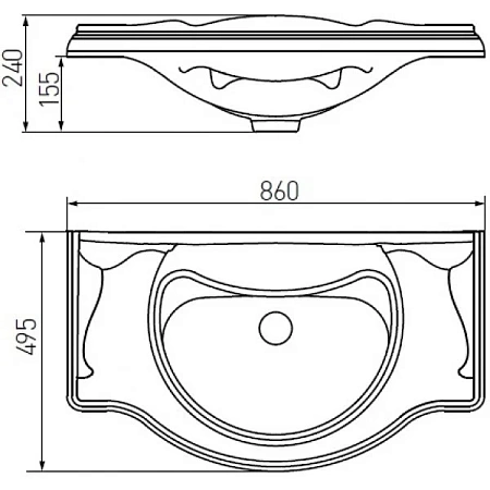 Раковина Aquaton Лаура 85 1A706731LU080 белый мрамор Раковина Aquaton Лаура 85 1A706731LU080 белый мрамор
