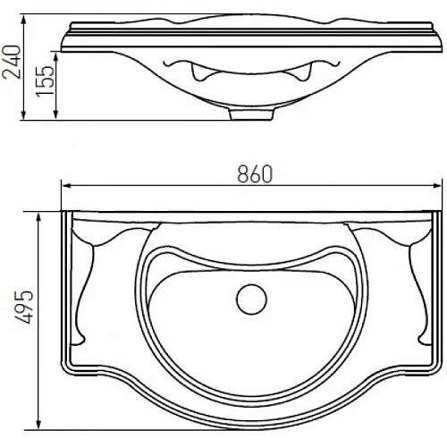 Раковина Aquaton Лаура 85 1A706731LU080 белый мрамор Раковина Aquaton Лаура 85 1A706731LU080 белый мрамор