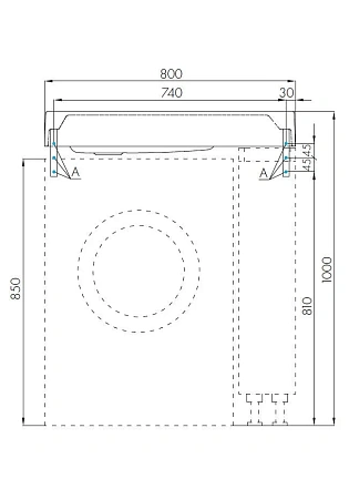 Раковина Aquaton Рейн 80 1A72113KRW010 Раковина Aquaton Рейн 80 1A72113KRW010