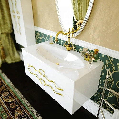 Раковина Aqwella Elegance 120 El.12.04.D 1200х510х133 мм Раковина Aqwella Elegance 120 El.12.04.D 1200х510х133 мм