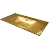 Раковина Armadi Art 852-100-GF стекло 100см моноблок золото поталь