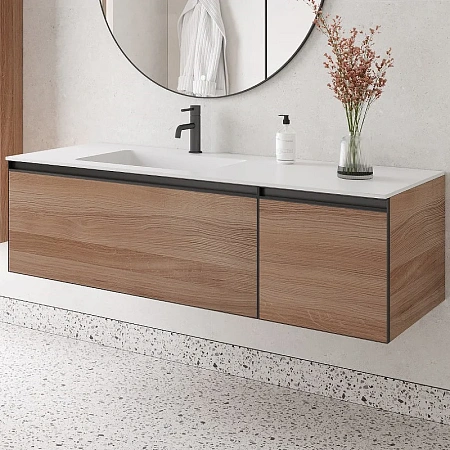 Раковина Armadi Art QUATRO 140 WHITE (чаша слева) 793-140-W-L Раковина Armadi Art QUATRO 140 WHITE (чаша слева) 793-140-W-L