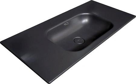 Раковина Armadi Art Vallessi 100 антрацит глянец керамика 838-100-B Раковина Armadi Art Vallessi 100 антрацит глянец керамика 838-100-B