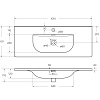 Раковина BelBagno BB-8099-3-100 1010x400 Раковина BelBagno BB-8099-3-100 1010x400