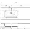 Раковина BelBagno BB1200ETL-L 1210x465 Раковина BelBagno BB1200ETL-L 1210x465