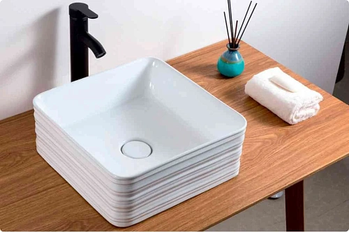 Раковина BelBagno BB1407 380x380 белый Раковина BelBagno BB1407 380x380 белый