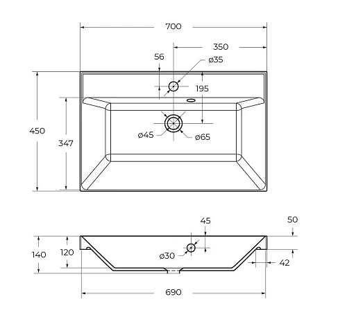 Раковина BelBagno BB700/450-LV-ART-AST-NERO 700x450 Раковина BelBagno BB700/450-LV-ART-AST-NERO 700x450