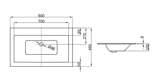 Раковина BETTE Collection A230-000 Раковина BETTE Collection A230-000