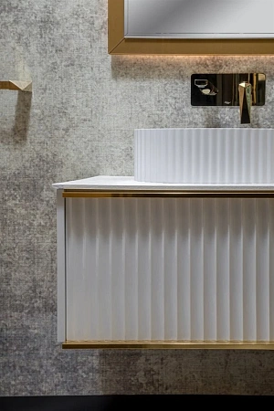 Раковина Boheme Canale 878-WM рифл матовая белая Раковина Boheme Canale 878-WM рифл матовая белая