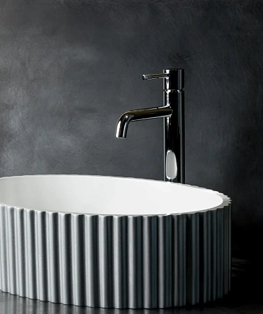 Раковина Boheme Canale рифл глянец серебро 878-S Раковина Boheme Canale рифл глянец серебро 878-S