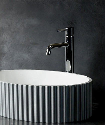 Раковина Boheme Canale рифл глянец серебро 878-S Раковина Boheme Canale рифл глянец серебро 878-S