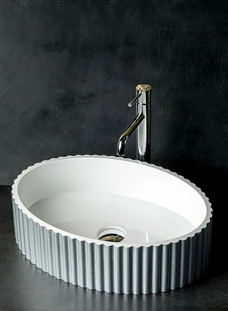 Раковина Boheme Canale рифл глянец серебро 878-S Раковина Boheme Canale рифл глянец серебро 878-S