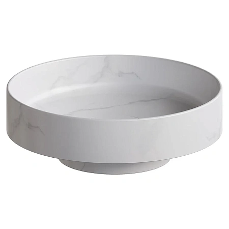 Раковина Boheme Corian 400x130 Calacatta 801-CLCT накладная Раковина Boheme Corian 400x130 Calacatta 801-CLCT накладная