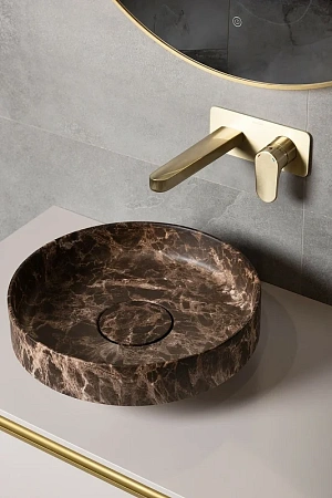 Раковина Boheme Corian 400x130 Emprador 801-ED накладная Раковина Boheme Corian 400x130 Emprador 801-ED накладная