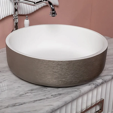 Раковина Boheme Corian серебро 819-SL Раковина Boheme Corian серебро 819-SL