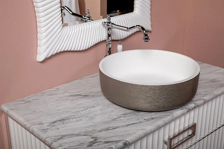 Раковина Boheme Corian серебро 819-SL Раковина Boheme Corian серебро 819-SL