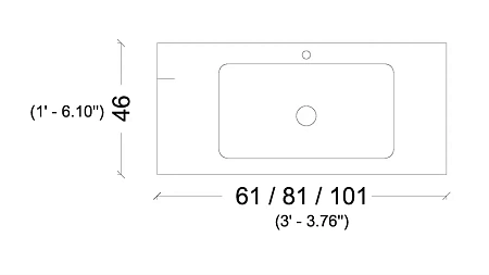 Раковина Boheme Vallessi 100 белая керамика 838-100-W Раковина Boheme Vallessi 100 белая керамика 838-100-W