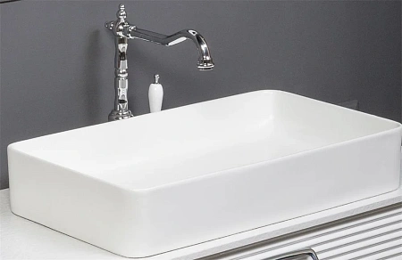 Раковина Boheme керамика прямоугольная Белая VALLESSI 872 Раковина Boheme керамика прямоугольная Белая VALLESSI 872