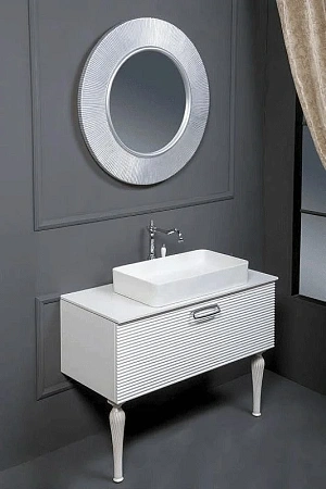 Раковина Boheme керамика прямоугольная Белая VALLESSI 872 Раковина Boheme керамика прямоугольная Белая VALLESSI 872