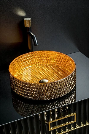 Раковина Boheme круглая хрустальная 817-G Раковина Boheme круглая хрустальная 817-G