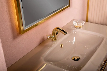 Раковина Boheme стекло 80см моноблок CAPPUCINO 852-080-CP Раковина Boheme стекло 80см моноблок CAPPUCINO 852-080-CP