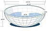 Раковина Bronze de Luxe T12, 42 см 140162
