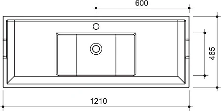 Раковина Caprigo 70-F120 120 см Раковина Caprigo 70-F120 120 см