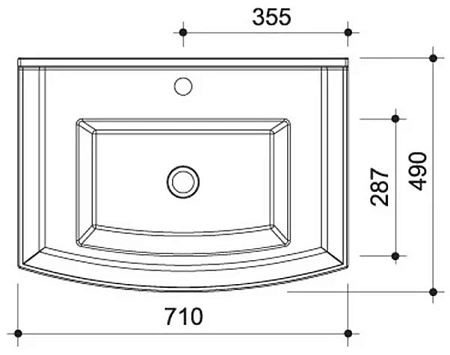 Раковина Caprigo Y-060В 60 см Раковина Caprigo Y-060В 60 см