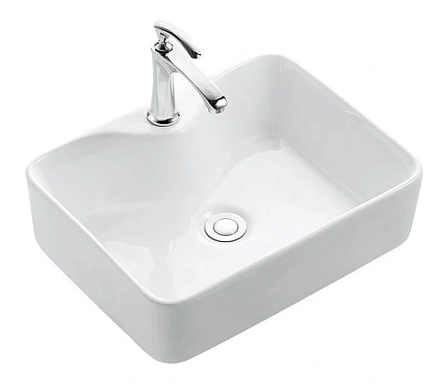Раковина CeramaLux 7291 накладная, белый Раковина CeramaLux 7291 накладная, белый