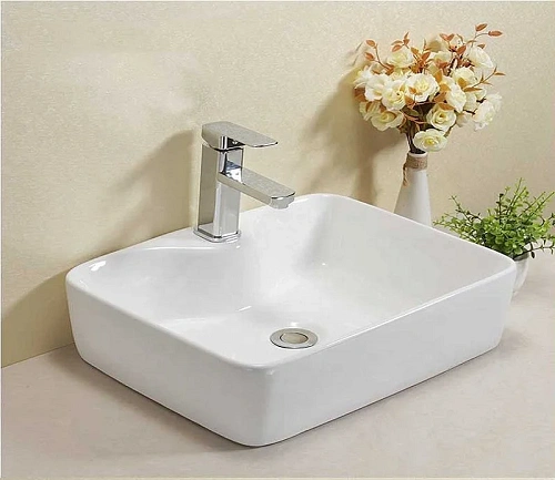 Раковина CeramaLux 7291 накладная, белый Раковина CeramaLux 7291 накладная, белый