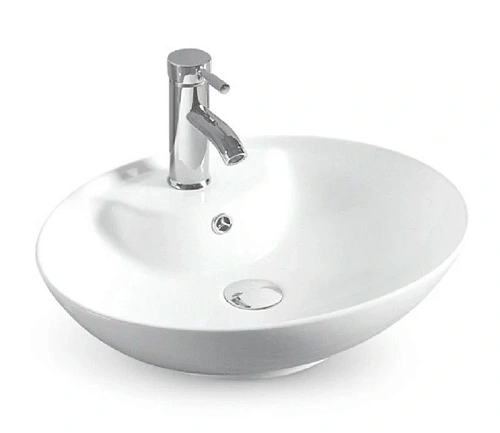 Раковина CeramaLux 78197 накладная, белый Раковина CeramaLux 78197 накладная, белый