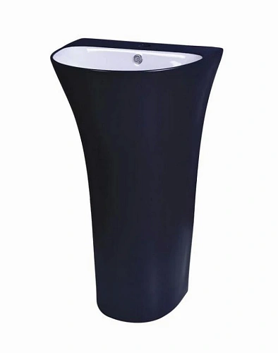 Раковина CeramaLux G307G напольная, черный/белый Раковина CeramaLux G307G напольная, черный/белый