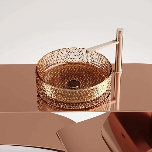 Раковина Ceramica Nova CRISTAL CN6058 бежевый накладная Раковина Ceramica Nova CRISTAL CN6058 бежевый накладная