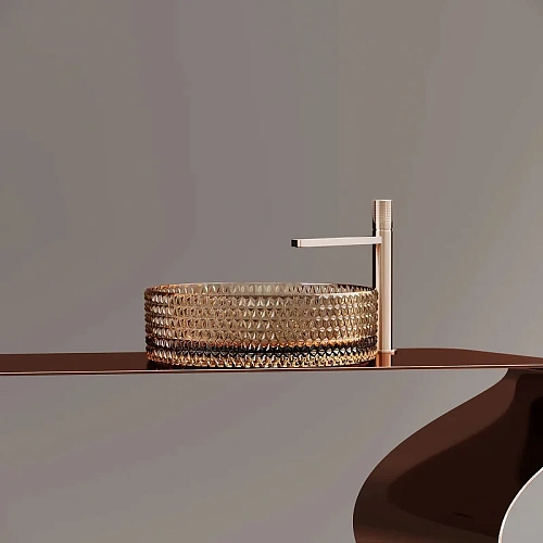 Раковина Ceramica Nova CRISTAL CN6058 бежевый накладная Раковина Ceramica Nova CRISTAL CN6058 бежевый накладная